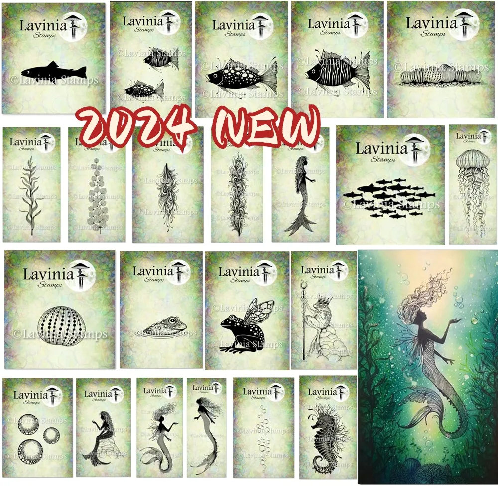Luxuriant Mermaids and Marine Organisms Clear Silicone Stamps for DIY Scrapbooking Craft Supplies Stamp Photo Album Card Making
