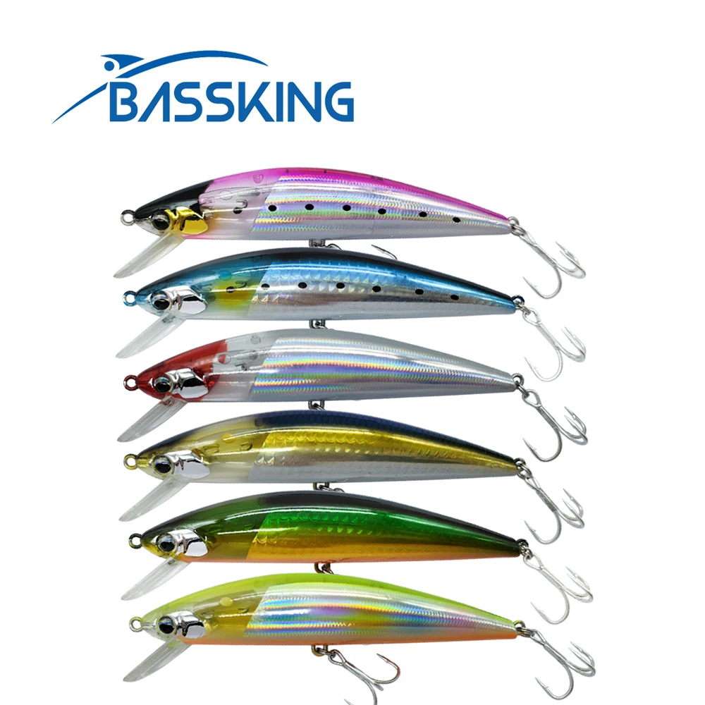 

BASSKING 120mm 38g Sinking Minnow Bait Saltwater Fishing Lure Swimbait Bass Pike Wobblers Jerkbait Pesca Artificial Hard Bait