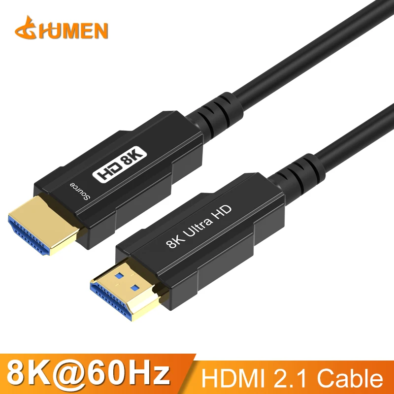 HDMI 2 1 волоконно-оптический кабель 8K @ 60 Гц 4K 120 48 Гбит/с HDR ARC HDCP для проектора HDTV Box