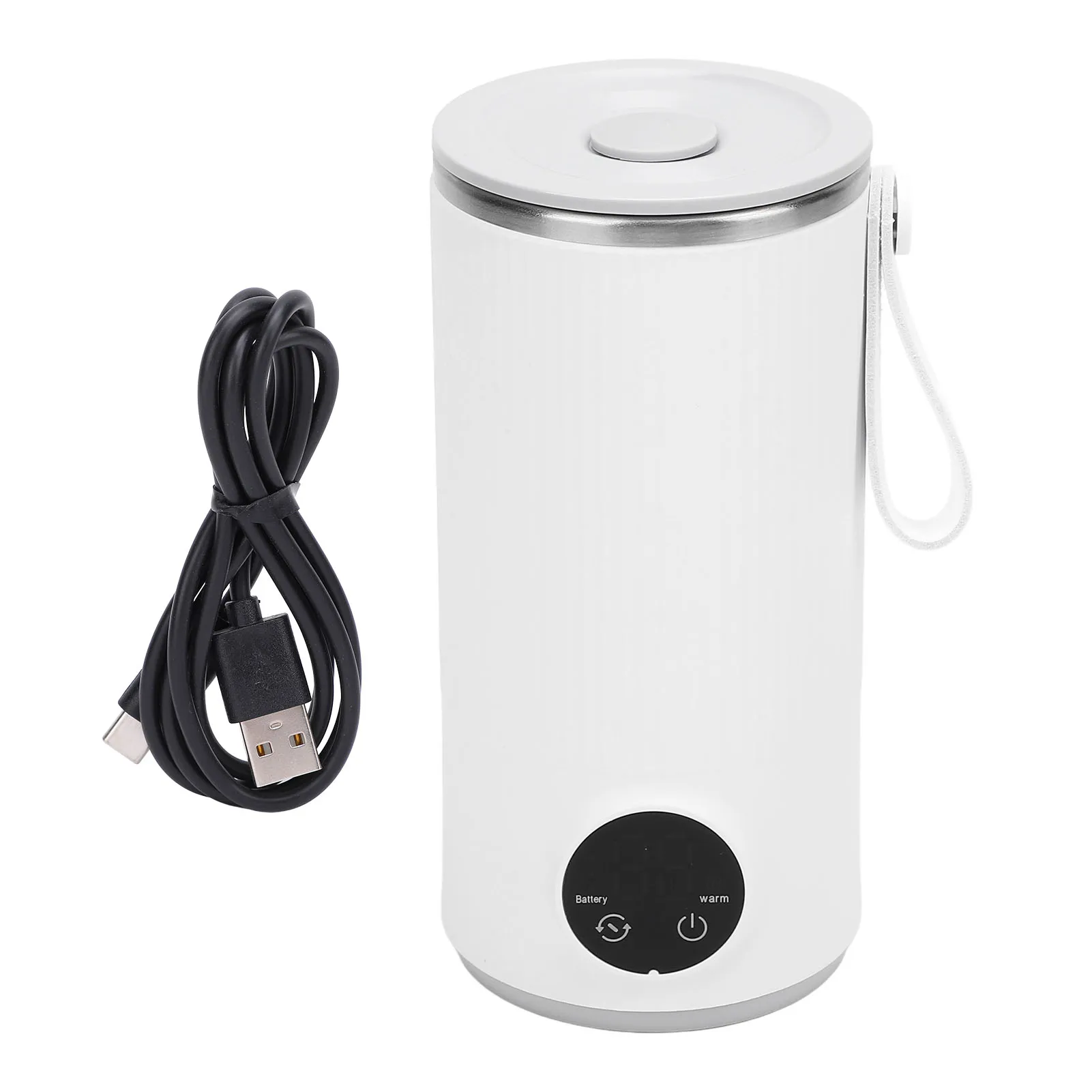 Travel Electric Kettle Cordless Fast Heating 400ML Portable Hot Water Boiler Stainless Steel 6000mah Rechargeable for Outdoor 6
