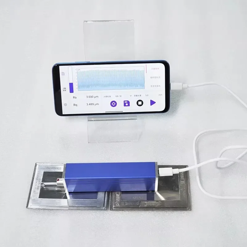 Surface Roughness Tester New Type Intelligent Roughness Detector Meter with No Host Required Support for PDF CSV Files