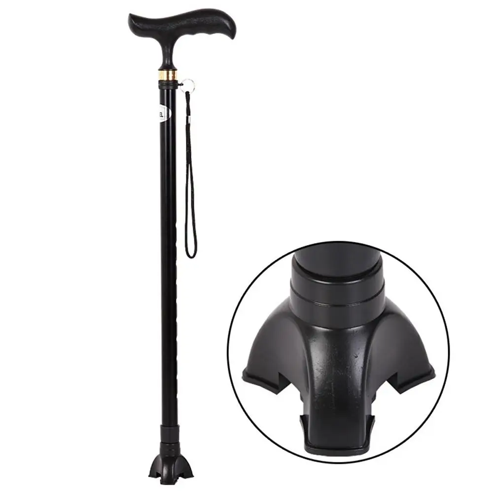 1 Pc Canes Gomma Autoportante Bastone Da Passeggio Tappo Inferiore Punta A Forma Di Treppiede Sostituzione Pad Antiscivolo
