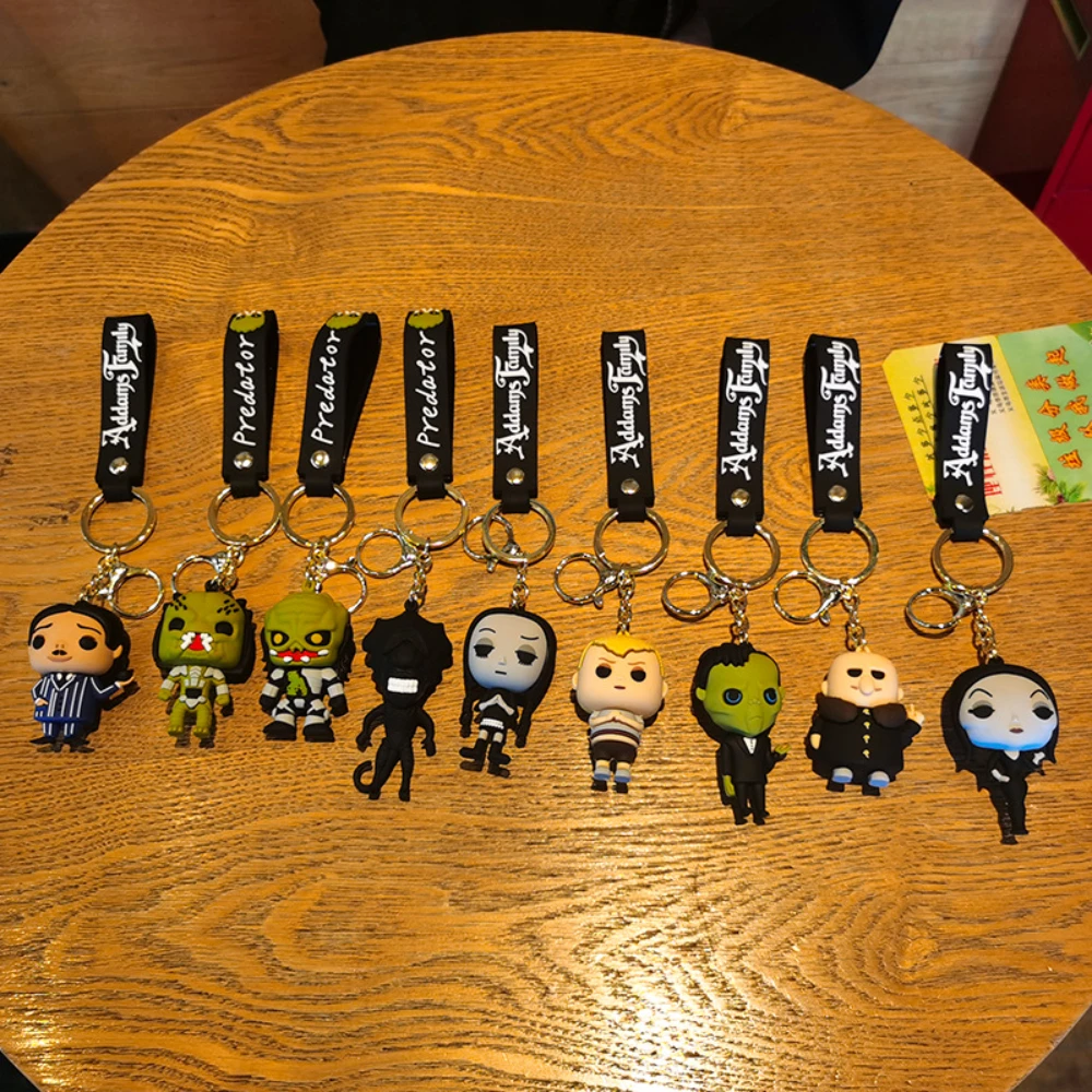 Halloween Keychain Horror Wednesday Addams Silicone Thing Hand Doll