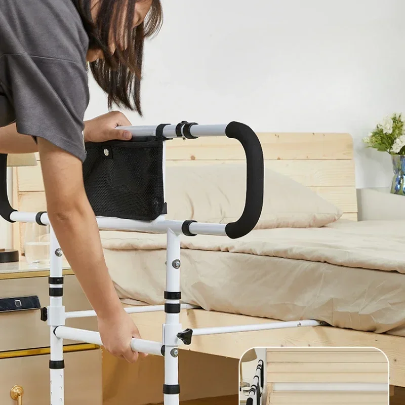 Bedside Handrails Elderly Wake Up Aid Disabled Patients Guardrails Home Bed Railing Support Secure Assistance Safety Bed bedside handrails