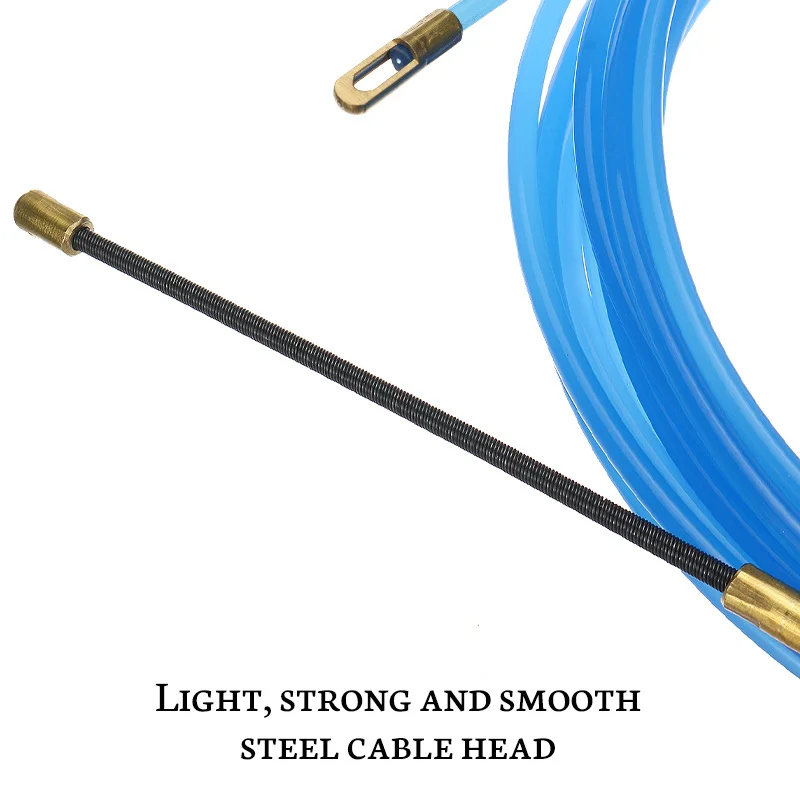 Description Picture 5 of item4mm Durable Guide Device Fiberglass Nylon Electric Cable Push Pullers Duct Snake Rodder Fish Tape Wire 5m to 40m Length