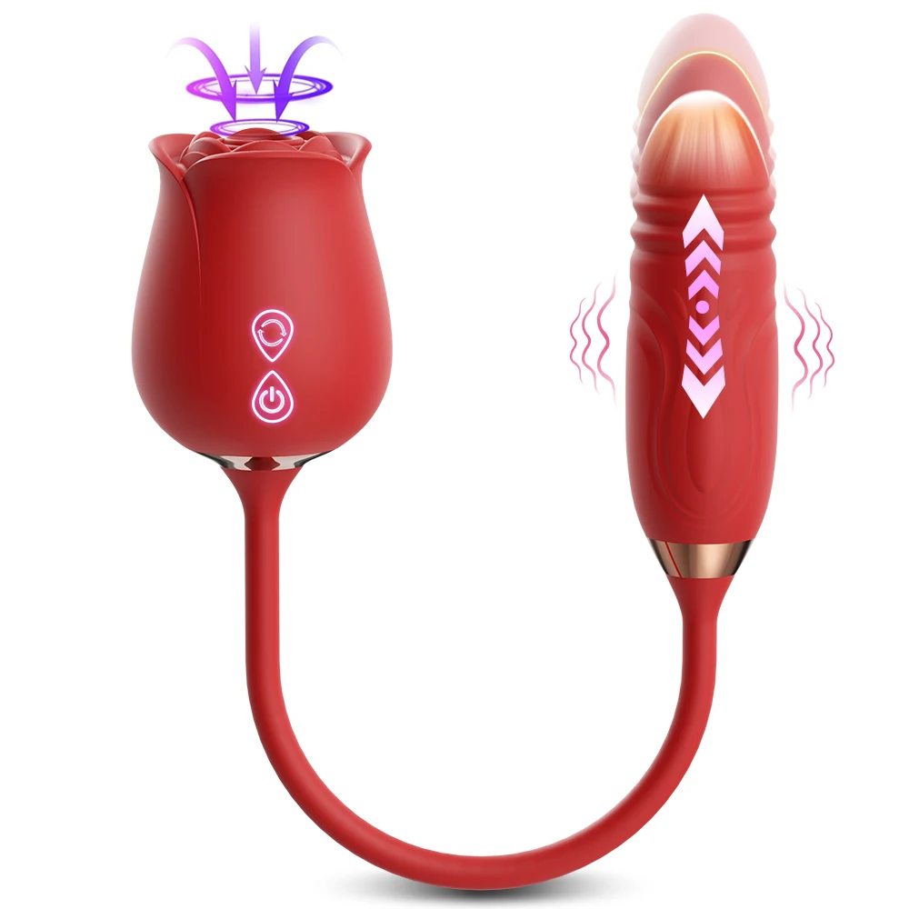 Clitoral Suction Vibrator With Thrusting Egg For Women_voghion.com