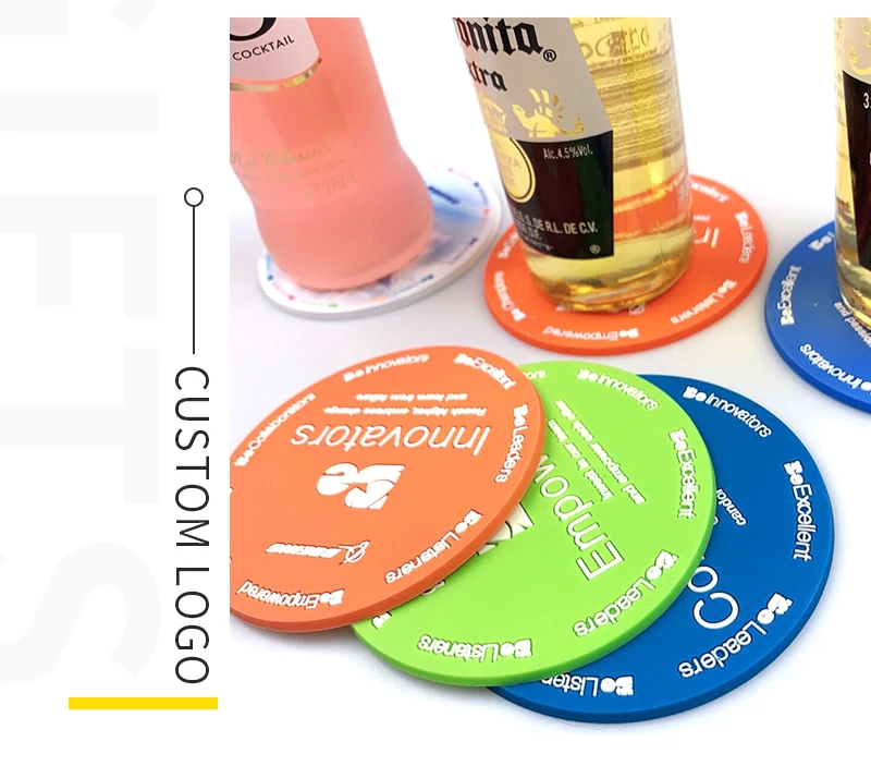 Factory Custom Soft PVC Rubber Silicone Coasters Customization 3D Custom Silicone Rubber Coaster Cup Mat Coaster Silicone Sofa 6 S4bc1cae894f142eeb7659a82d55101bc4