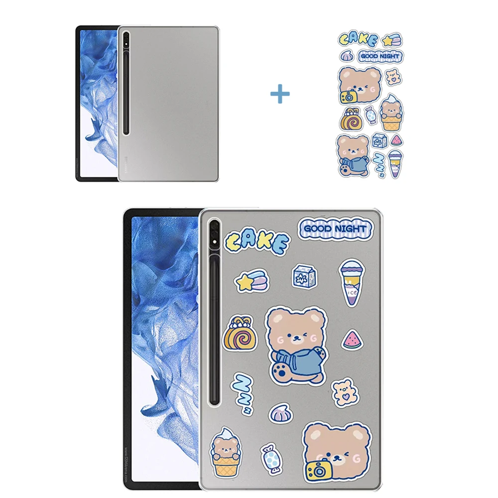 TPU Silikon Fall Für Samsung Galaxy Tab A7 Lite 8.7 ''2021 SM-T220 SM-T225 Transparent Ultra Dünne Abdeckung Fällen Coque zubehör