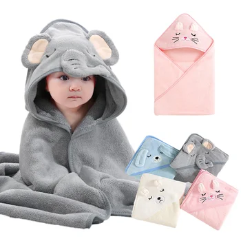 Hooded Cartoon Baby Bath Towel 1