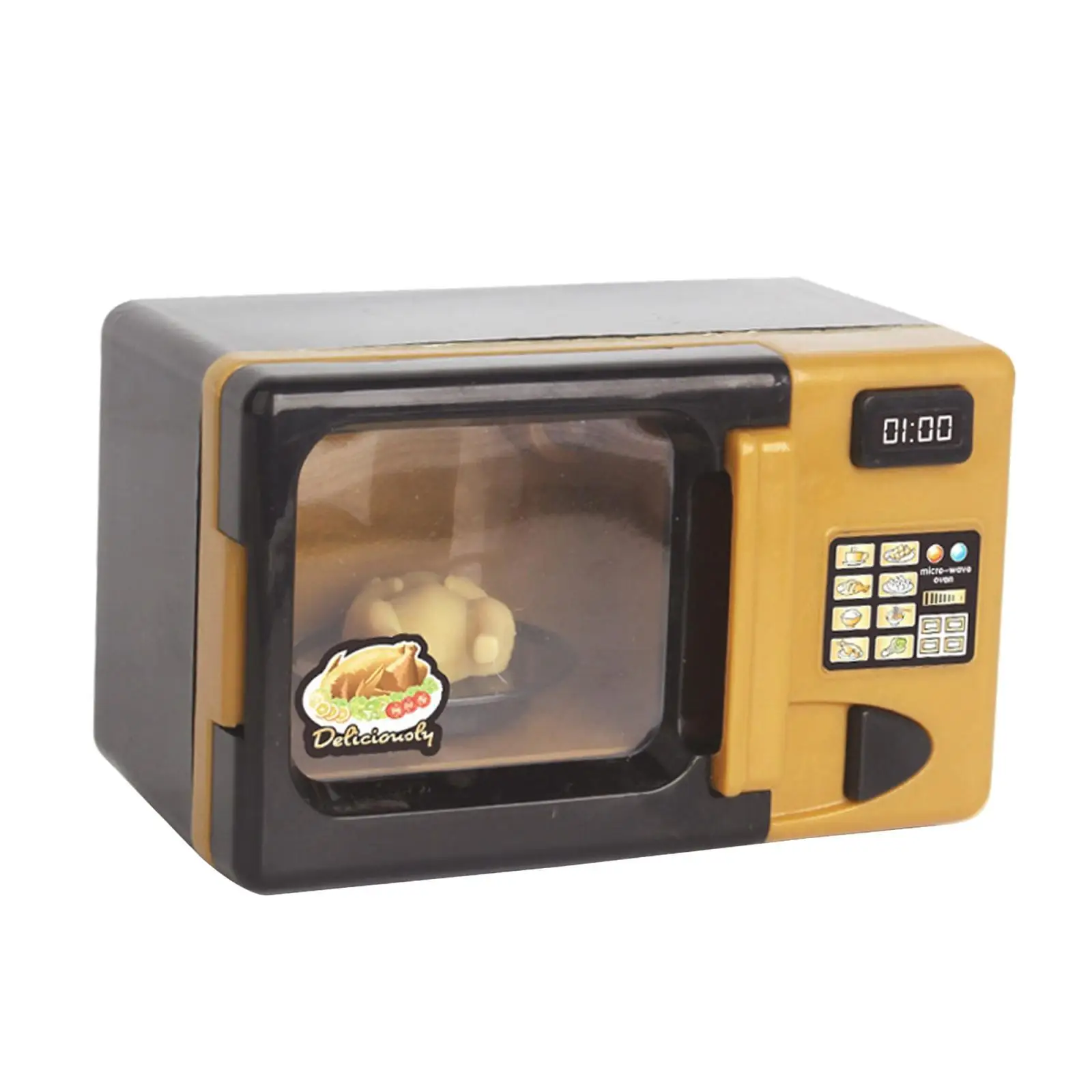 Mini Simulation Oven Microwave With Light Sound Kids Pretend Play Small
