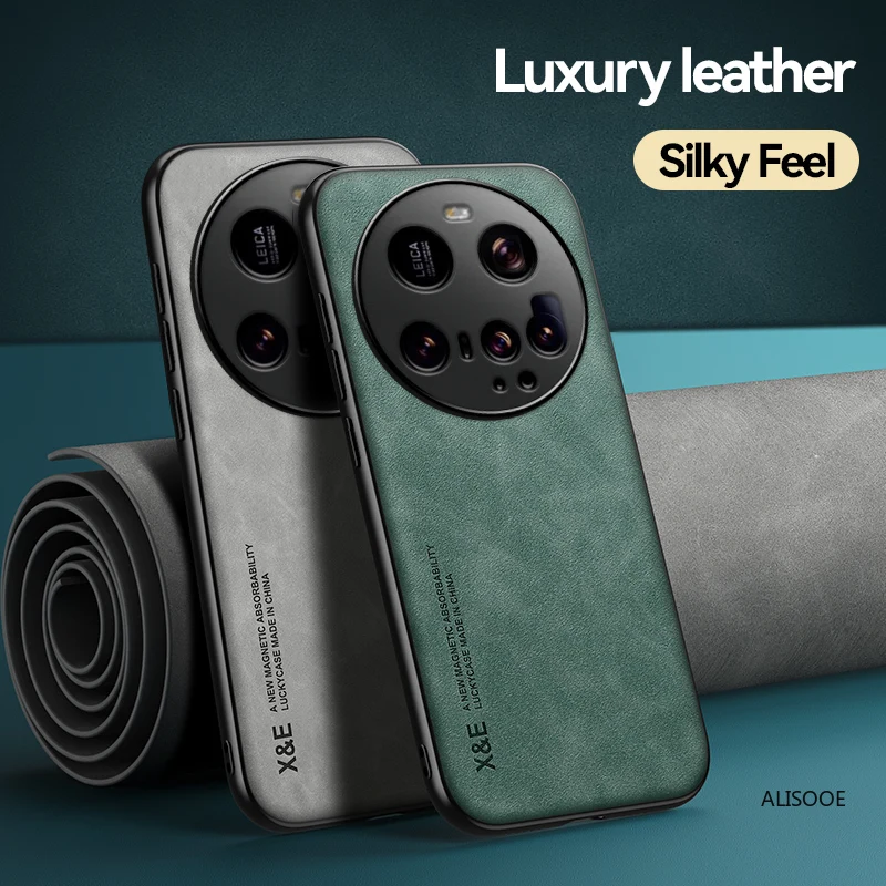 Luxury Leather Ultra Thin Car Magnetic Protection Cover