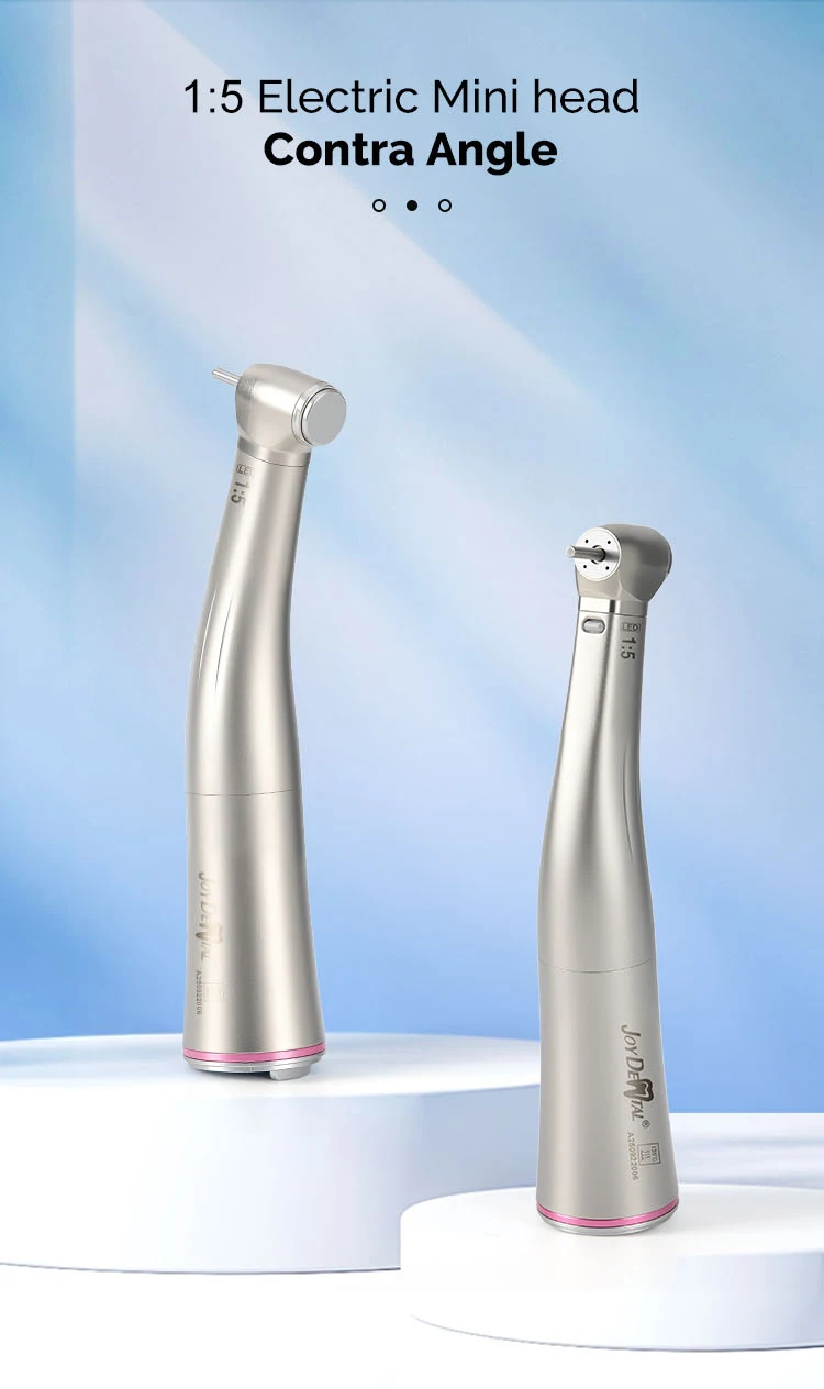 AZDENT Dental-Handstück mit niedriger Geschwindigkeit, 1:5, 1:1, Glasfaser-LED-Winkelstück, Keramiklager, interne 4 Sprühtasten, Zahnmedizin-Werkzeuge – Detail 1