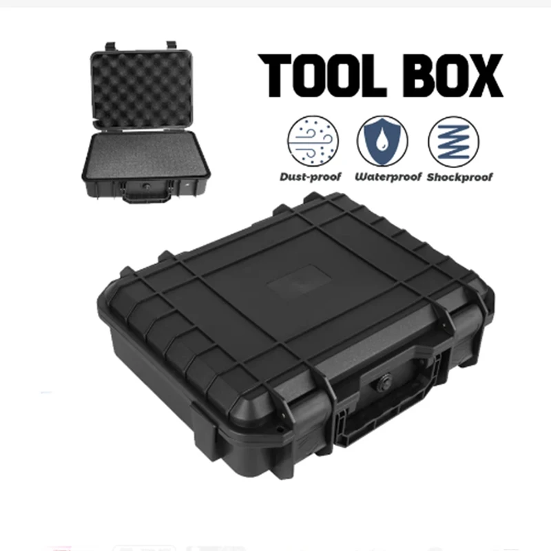 Tool Box ABS Plastic Sealed Hard Carry Safety Equipment Tool Case Suitcase Impact Resistant Tool Box Shockproof with Sponge