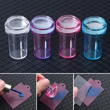 

Nail Plate Tools Silicone Stamping Mold DIY for French Tips Silicone Nail Stamper Scraper Set Transparent Jelly