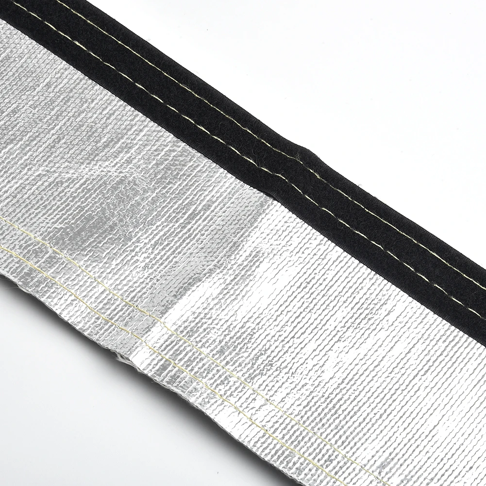 

Metallic Heat Shield Sleeve Insulated Wire Hose Cover Wrap Loom Tube Thermal Insulated Sleeve Wire Cove 2Ft X 4.2 Car Part