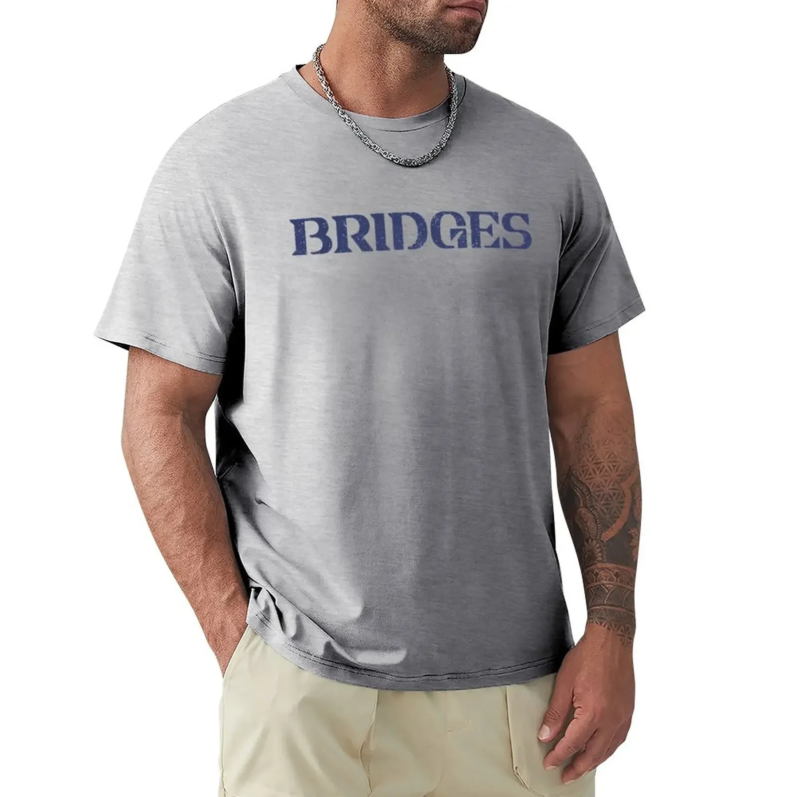 Bridges Death Stranding Logo [Testurizzato] T-Shirt Summer Clothes Graphics Mens Graphic T-Shirt Hip Hop