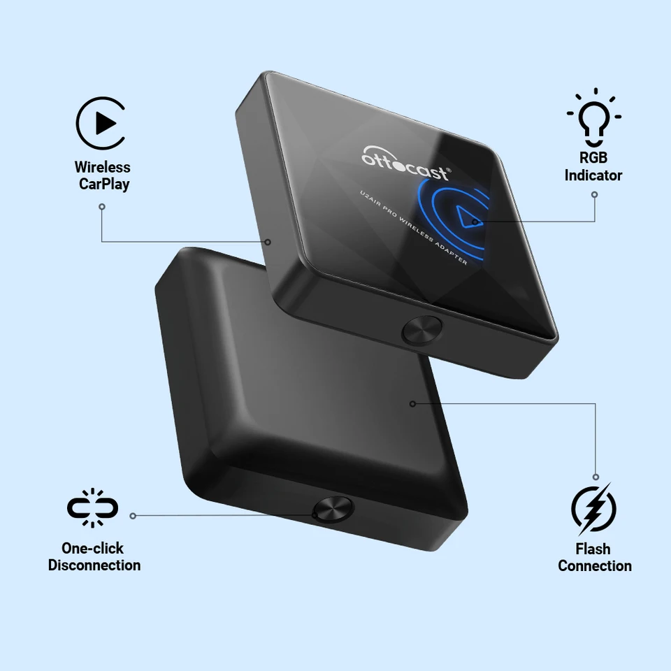 OTTOCAST U2 Air Pro Car Play Adapter Wired CarPlay Car to