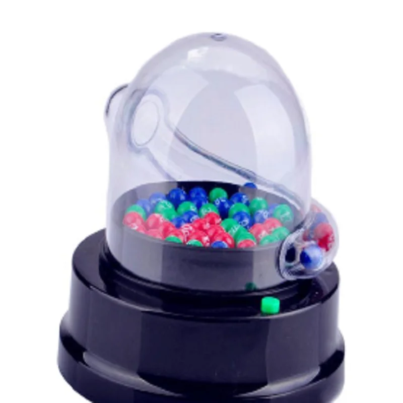 Electric Mini Analog Bingo Game, Lucky Number Rocking Turntable, Big Lotto Two-Color Ball, Lottery Machine Selection Device