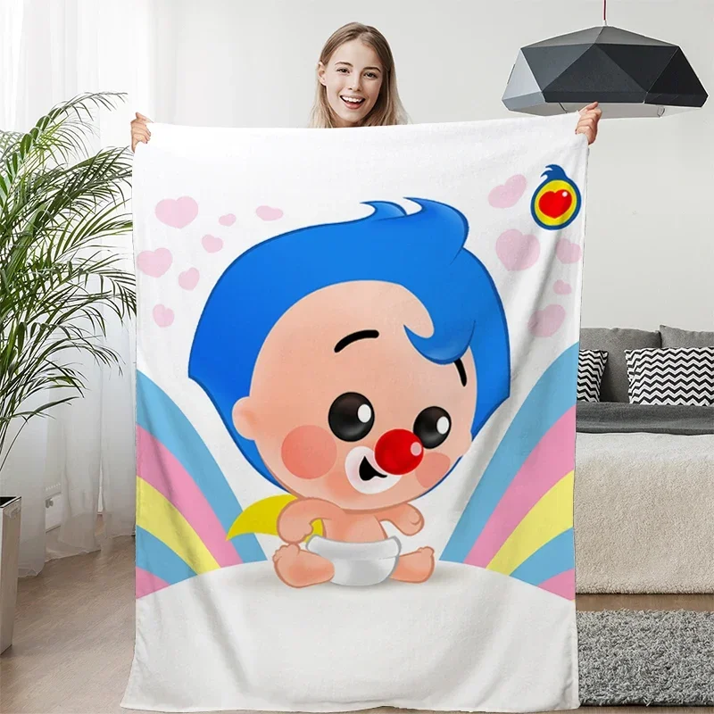 Nap Blanket P-Plim P-Plims Lovely Warm Knee Bed Fleece Camping Custom Sofa Winter Kids Fluffy Soft Blankets Microfiber Bedding 2