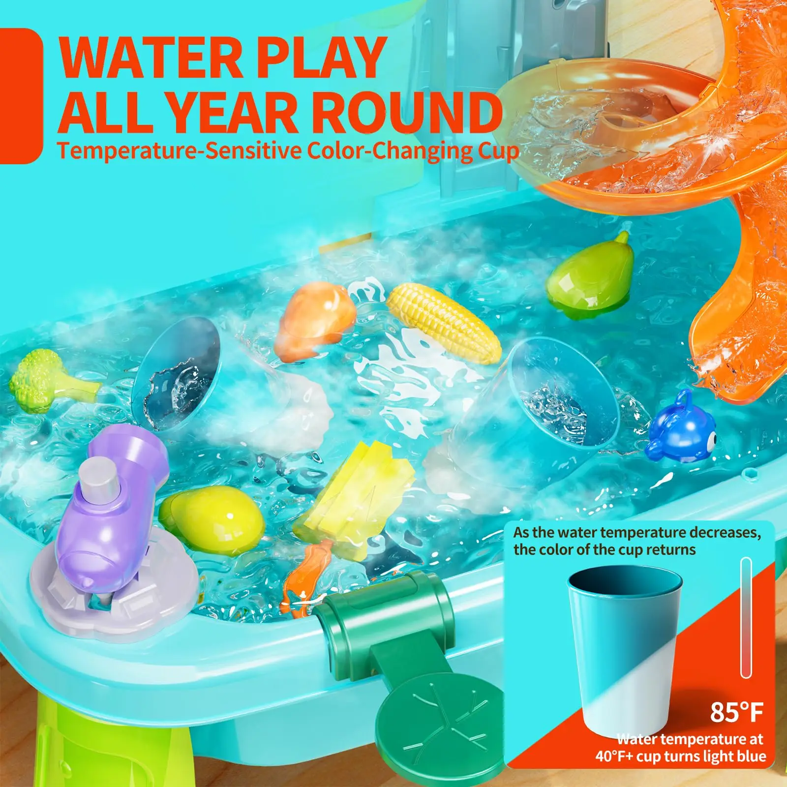 Giochi per lavello da tavolo ad acqua per bambini - immagine 5