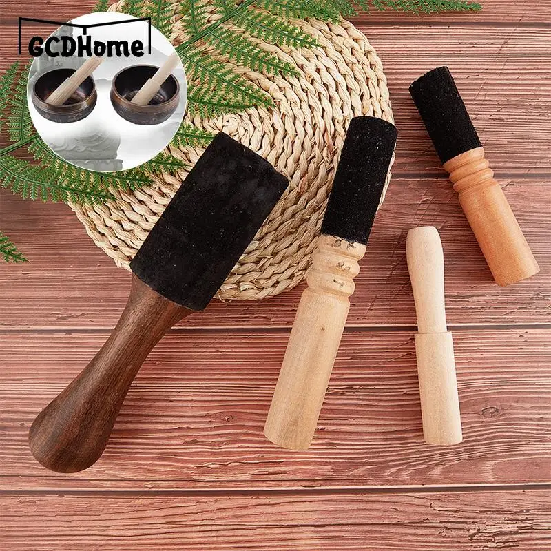 1PC Tibetan Singing Bowl Leather Stick Handmade Tibetan Buddhist Meditation Singing Bowl Leather Mallet 2