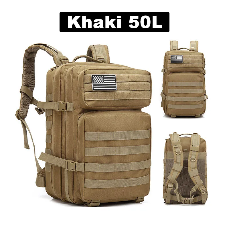 3P School Pack Molle Pack For Trekking Hunting Bag 50L Man Tactical Backpacks Outdoor Traveling Bags Outdoor 6
