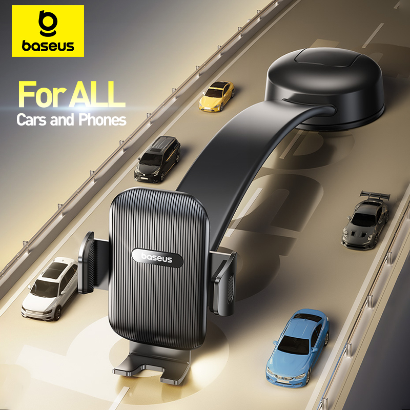 Baseus Car Phone Holder Sucker for Dashboard Mobile Phone Holder Car Mount For Samsung iPhone Xiaomi Huawei Foldable Holder