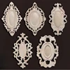 1PC Dongyang Wood Carving Oval Door Decal Decoration European Style Door Center Furniture Wardrobe Decal  Office Decoration 4