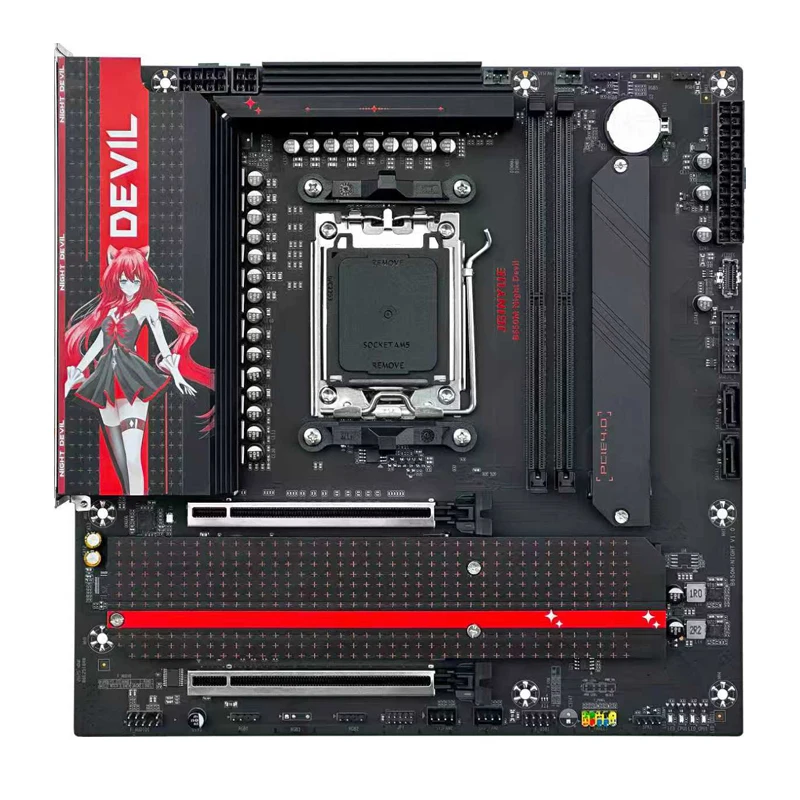 JGINYUE B650M ナイトデビル マザーボードセット Ryzen 7500F/7600X