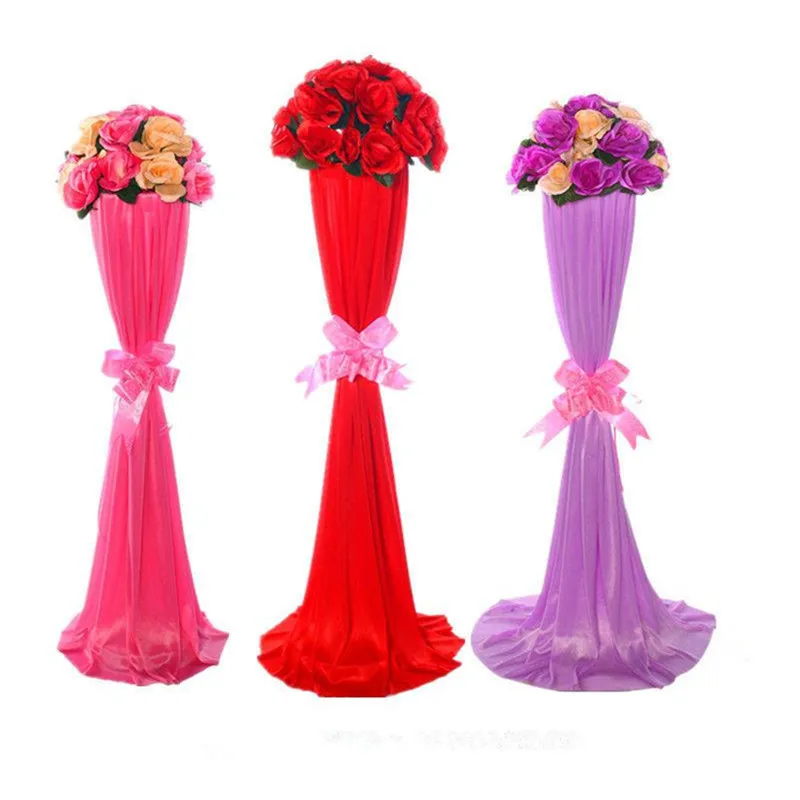 

Wedding Decoration Artificial Flower Ball Rack Welcome Column Mall Opening Guide Road Lead Introduction Party Props 10Pcs