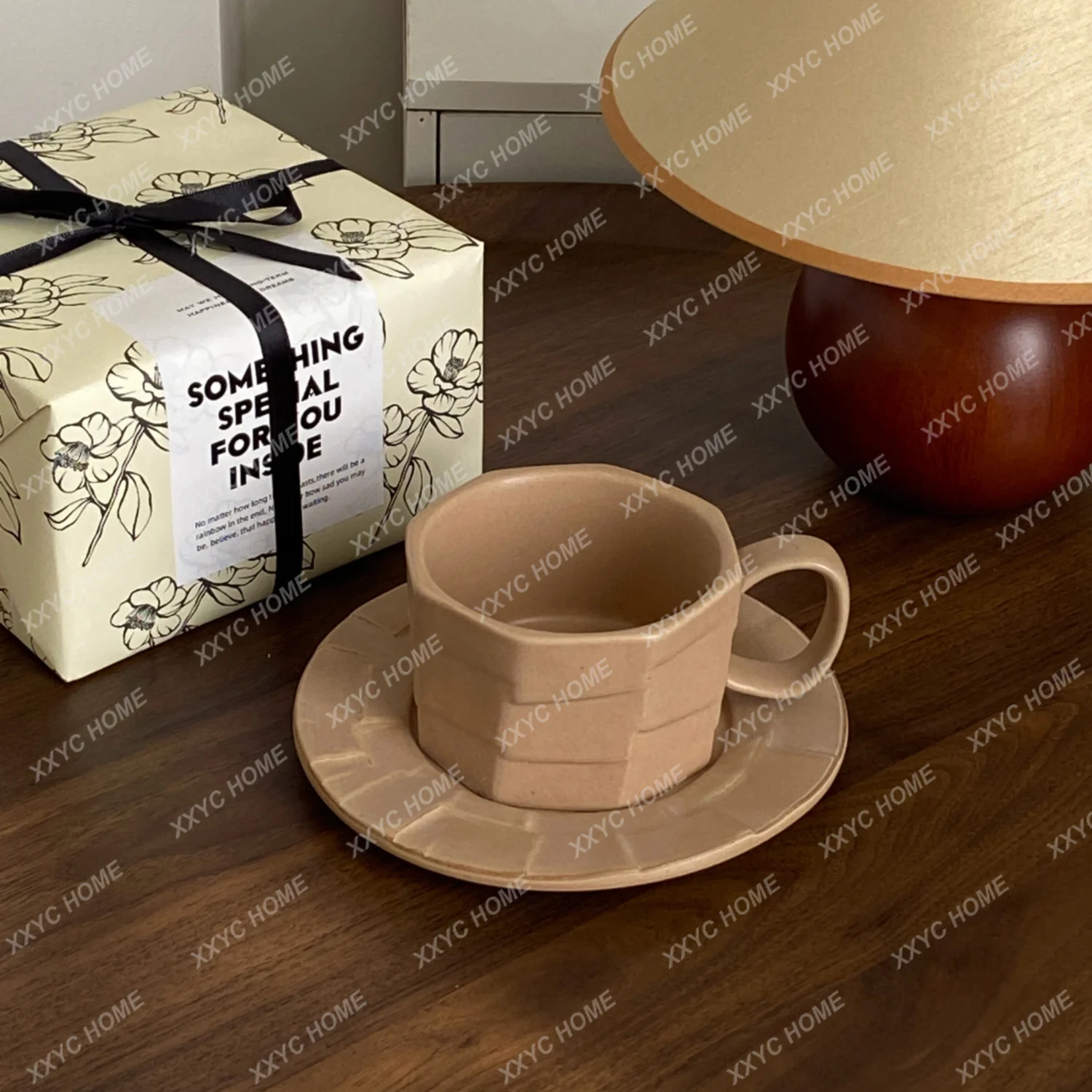 

Coffee Cup Gift Box High-End Exquisite Cup and Saucer Suit Latte Steam Pitcher
