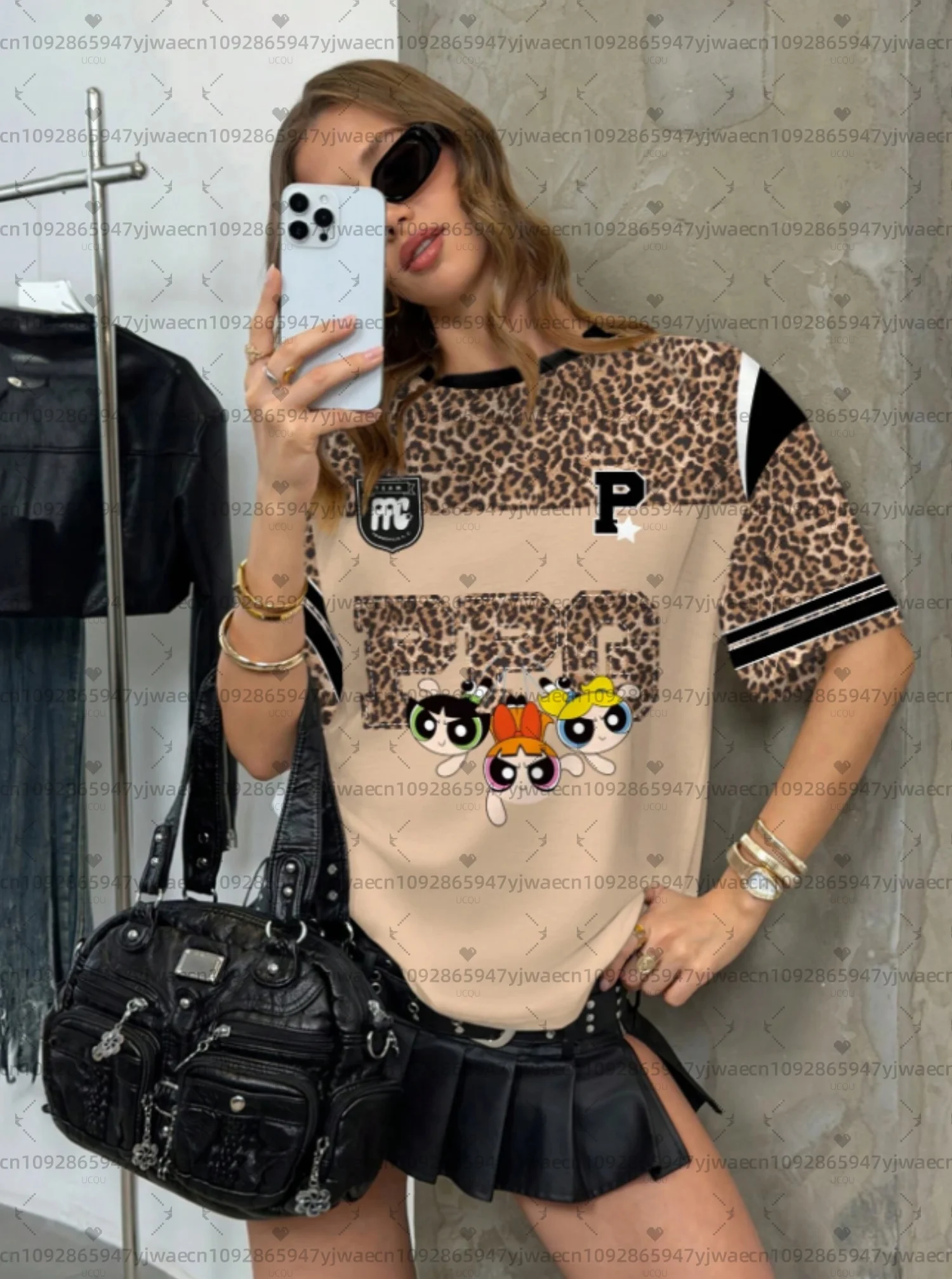 2026 women The Powerpuff Girls 3d Cartoon Graphic Printed Jersey T-Shirt Fashionable Cute Casual Top Fan Tee Adult T-Shirt 1
