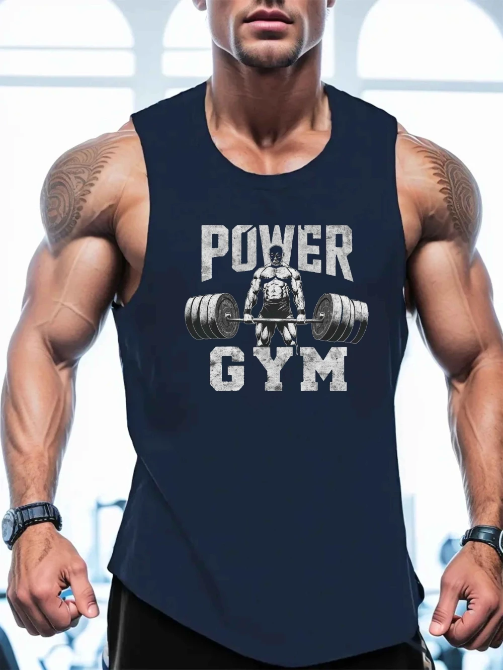 남성용 기하학적 패턴 땀 흡수 조끼, 크루넥, 스포츠 조끼, 체육관 피트니스, 달리기, 농구 여름 의류