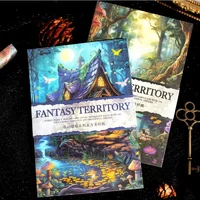 30Pcs fantasy territory decorative collage bottoming notepad message package handbook Scrapbook 170*105mm Vintage material paper 1