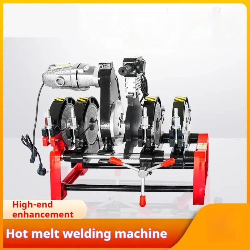 Pe Pipe Butt Welding Machine Hand-operated Manual Semi-automatic Automatic Hot Melt Hydraulic Four-ring Butt Welding Machine. 5