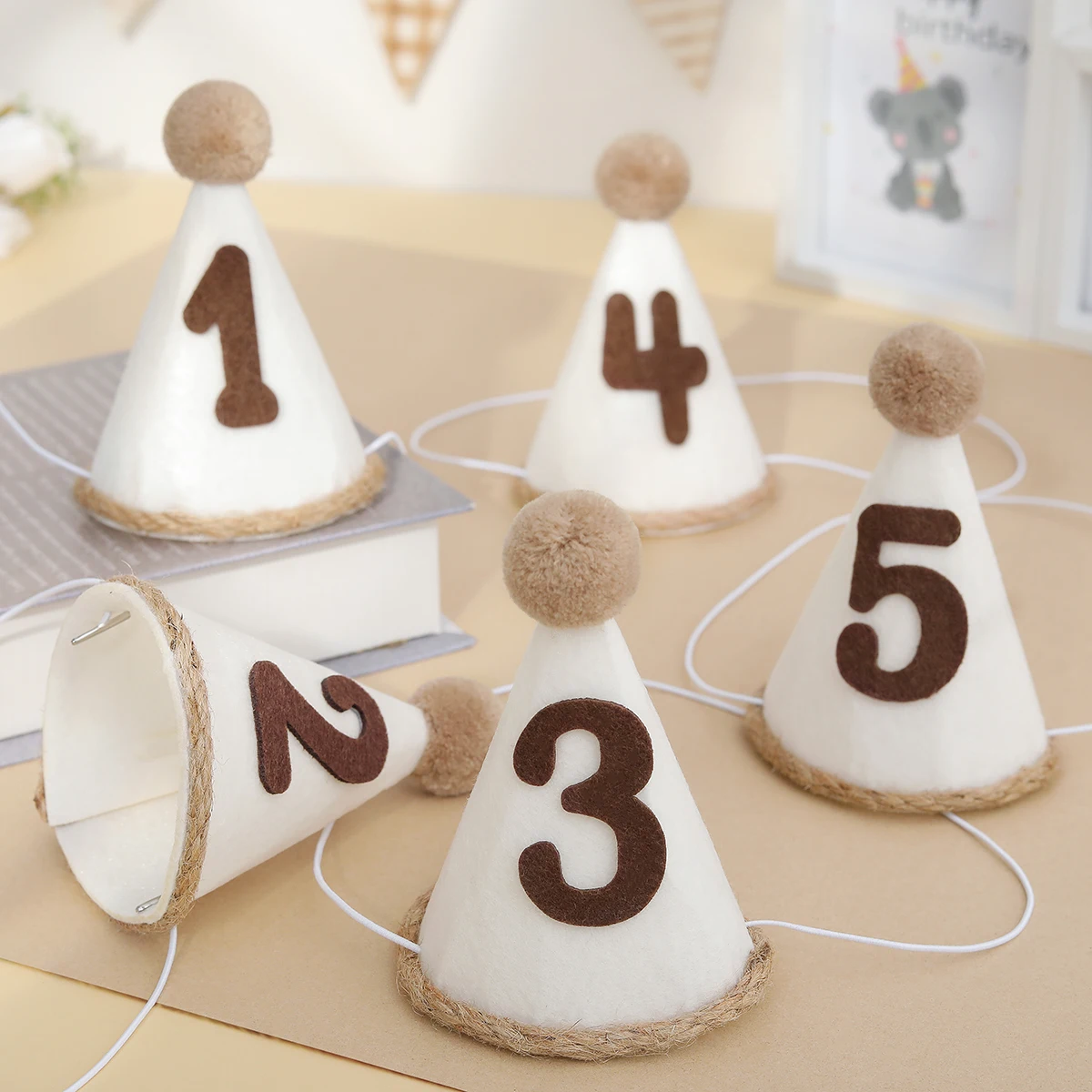 1PC Small Happy Birthday Party Retro Birthday Hat