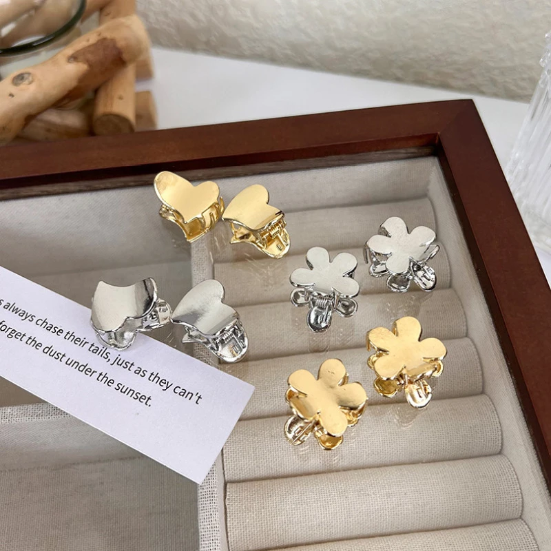 Hair Accessories Clip Metal Mini Gold Hair Claw Clips Mini Metal