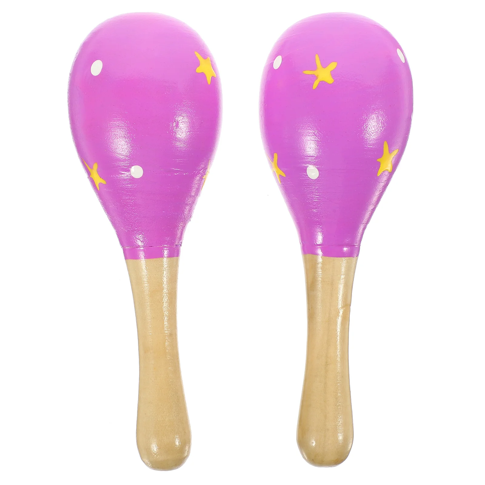 

Wooden Maraca Educational Maracas Toys Musical Instruments Playset for Toddler Percussion Kids