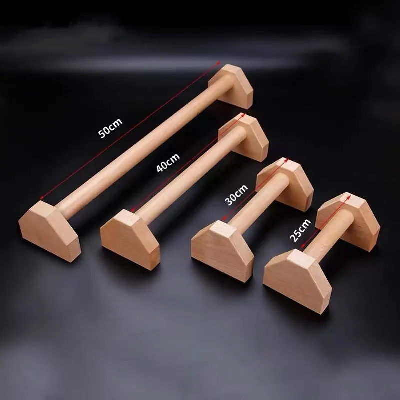 Multifunctional Push-Up Stands Handles Wooden Push Up Bar Horizontal Bar Inverted Standhome Strength Training Equipment