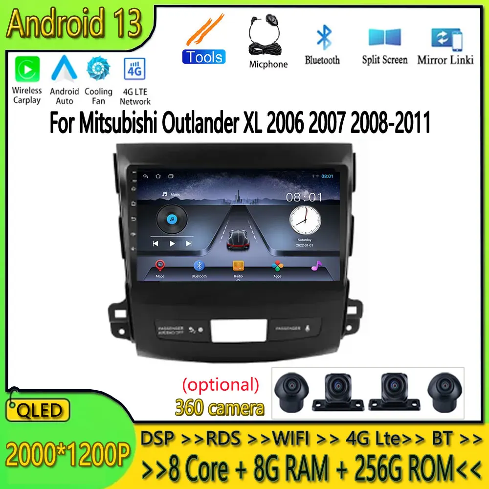 For Mitsubishi Space Star Car Radio DAB+ USB Bluetooth Wireless Apple