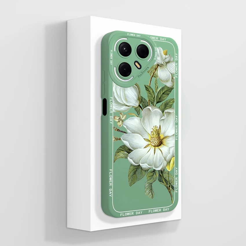 Shockproof Cute Dog Pattern Liquid Silicone Phone Case with Screen Protector
