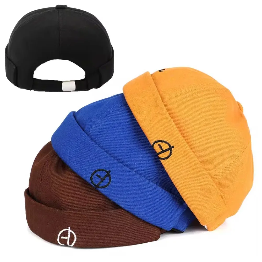 Casquette Homme Docker Maille Roulé Manchette Brimless Calotte Bonnet Réglable Respirant