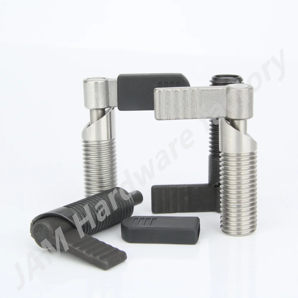 MJ226 L자형 핸들 인덱스 볼트, 잠금 및 레이팅 핀 인덱싱 플런저, 그립 스레드 레버 너트 포함