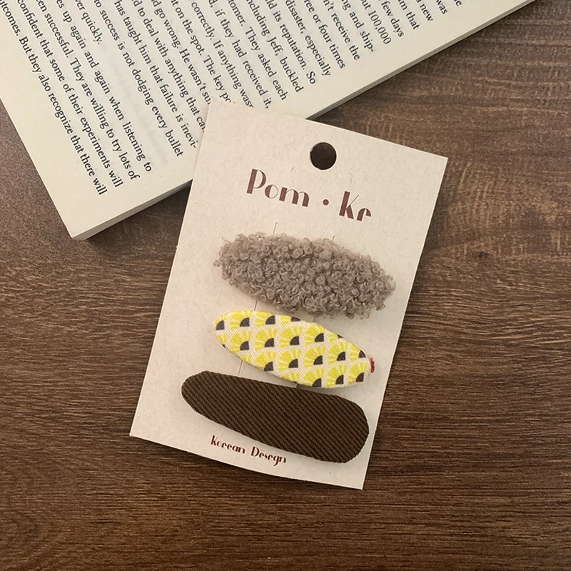3-teiliges Set Einfarbige Süße Haarspangen Schleife Mädchen Haarklammern Niedliche Kinder-Haarnadeln Kopfschmuck Haarspangen Modische Prinzessinnen-Haaraccessoires – Detail 6