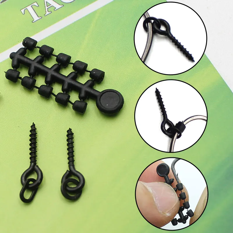 Carp Fishing Accessories Kit Bait Screws Carp Fishing Hook Bait Stopper Boilies Tackle Set For Fishing Rig Stop Beads Equipment 6