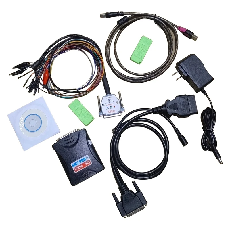 

AU05 -SM2 PRO J2534 VCI ECU Master OBD2 Read&Write 67IN1 SM2 Pro+ PCM EEPROM FLASH BENCH OBD Tool Flash 1.20/1.21 US Plug