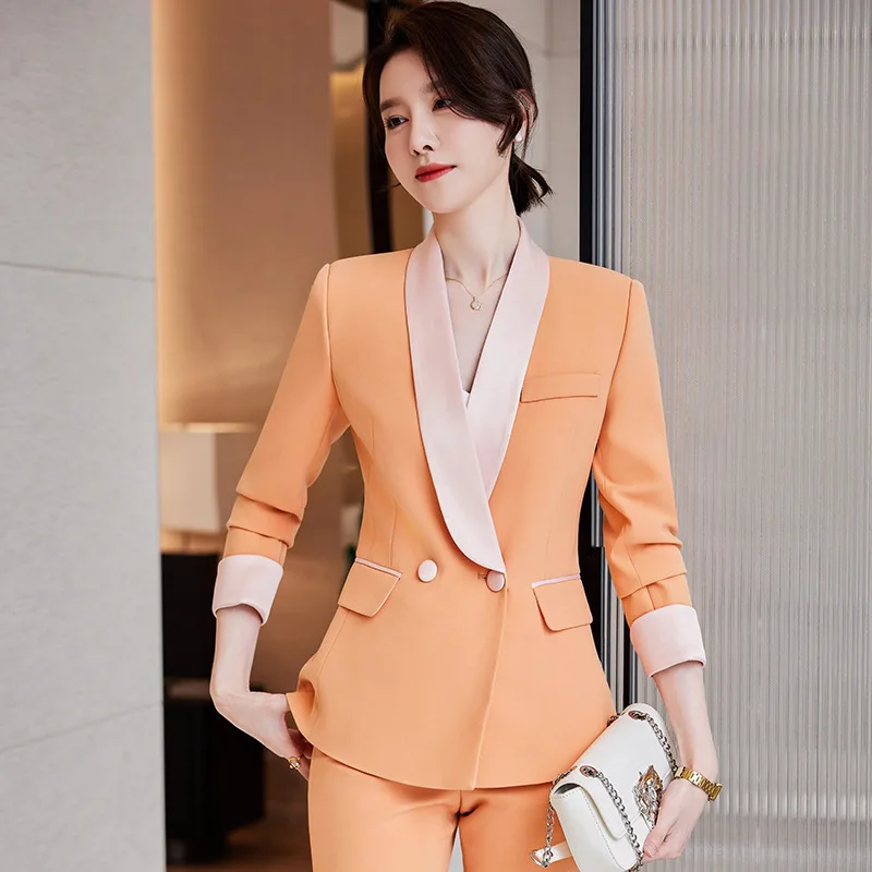 

Formal Pantsuits Uniform Styles Blazers Professional Business Office Work Wear Ladies Career Interview Trousers Set Outfits