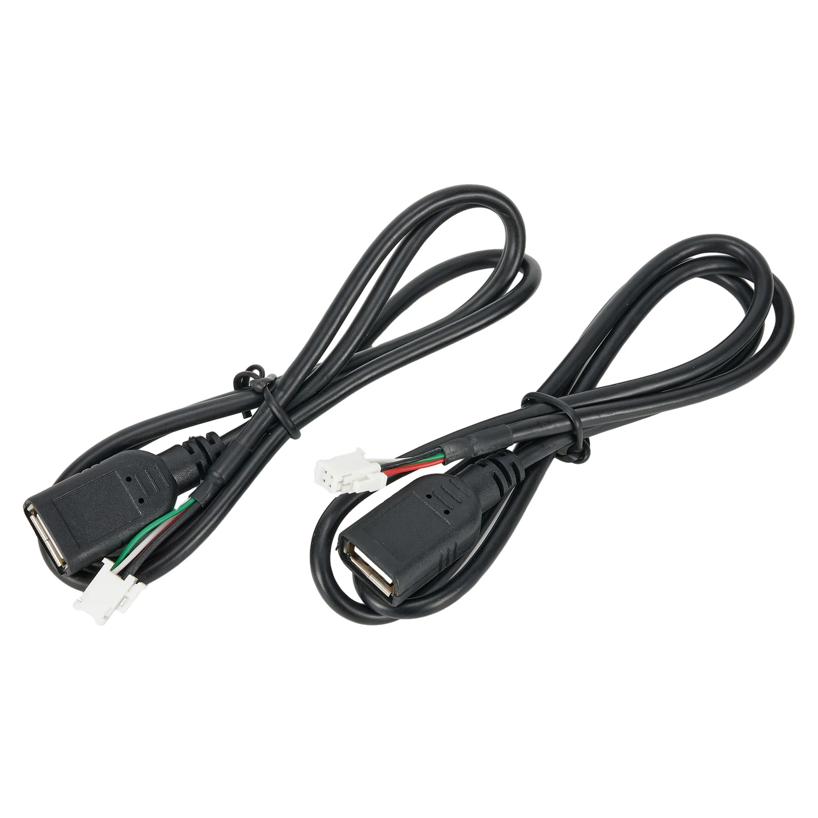 

Extension Cable Car USB Adapter Car USB Cable Adapter Wear-resistance Black Connector Extension Stereo Radio 2pcs