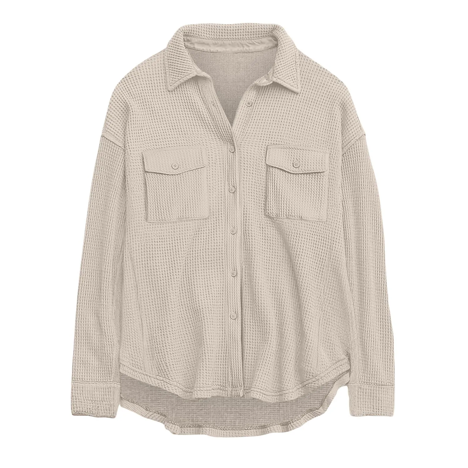 Women Loose Fit Long Sleeve Vintage Blouse Top