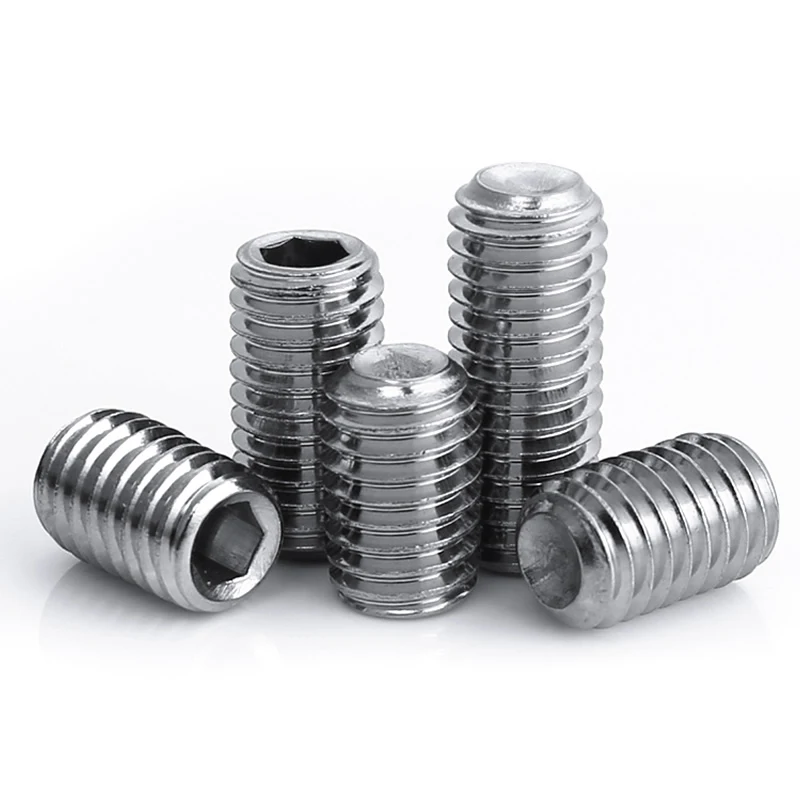 180/260Pcs 304 316 스테인리스 알렌 머리 소켓 육각형 세트 Grub 나사 구색 컵 점 M3 M4 M5 M6 M8 플라스틱 상자